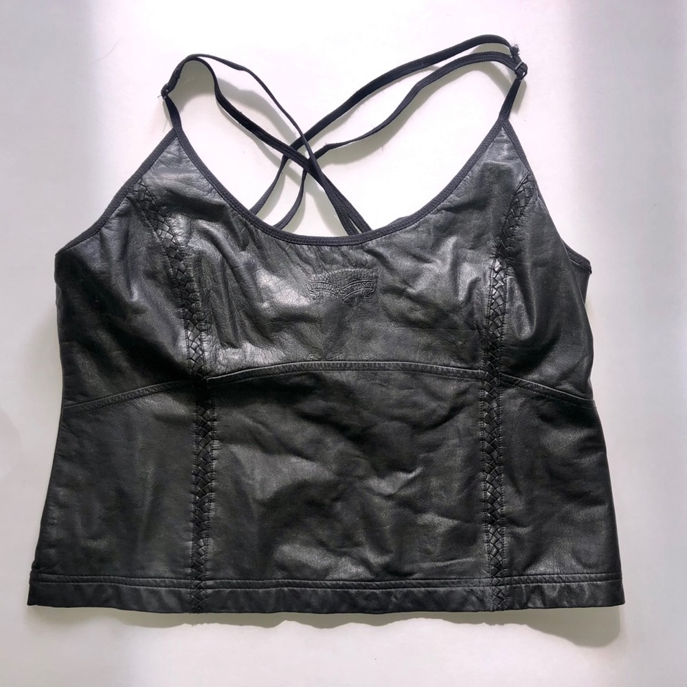 Harley Davidson Leather Tank Top